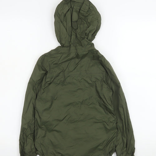 Mountain Warehouse Boys Green 7-8 Years Hooded Windbreaker Jacket