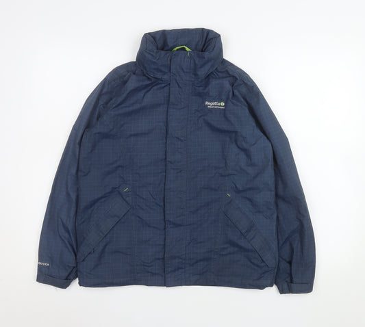 Regatta Boys Blue Waterproof Isotex Rain Coat Jacket 11-12 Years