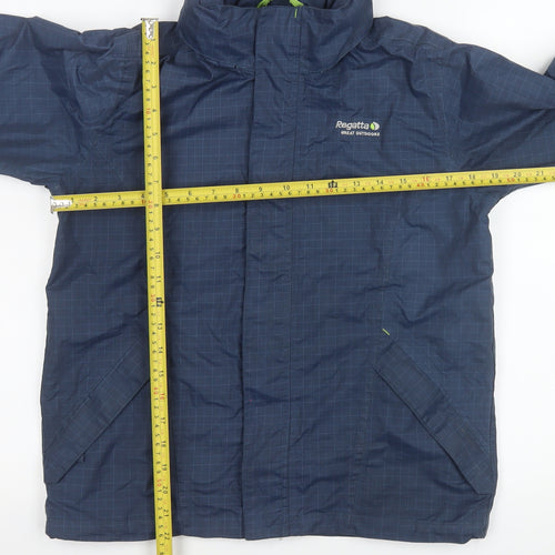 Regatta Boys Blue Waterproof Isotex Rain Coat Jacket 11-12 Years