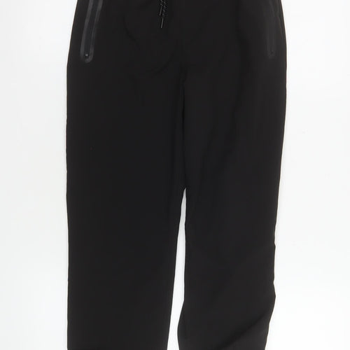 Next Boys Black Jogger Softshell Trousers 10 Years Elastic Waist Zip Pockets