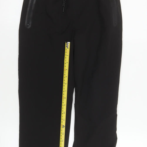 Next Boys Black Jogger Softshell Trousers 10 Years Elastic Waist Zip Pockets