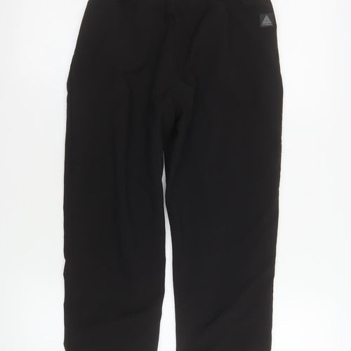 Next Boys Black Jogger Softshell Trousers 10 Years Elastic Waist Zip Pockets