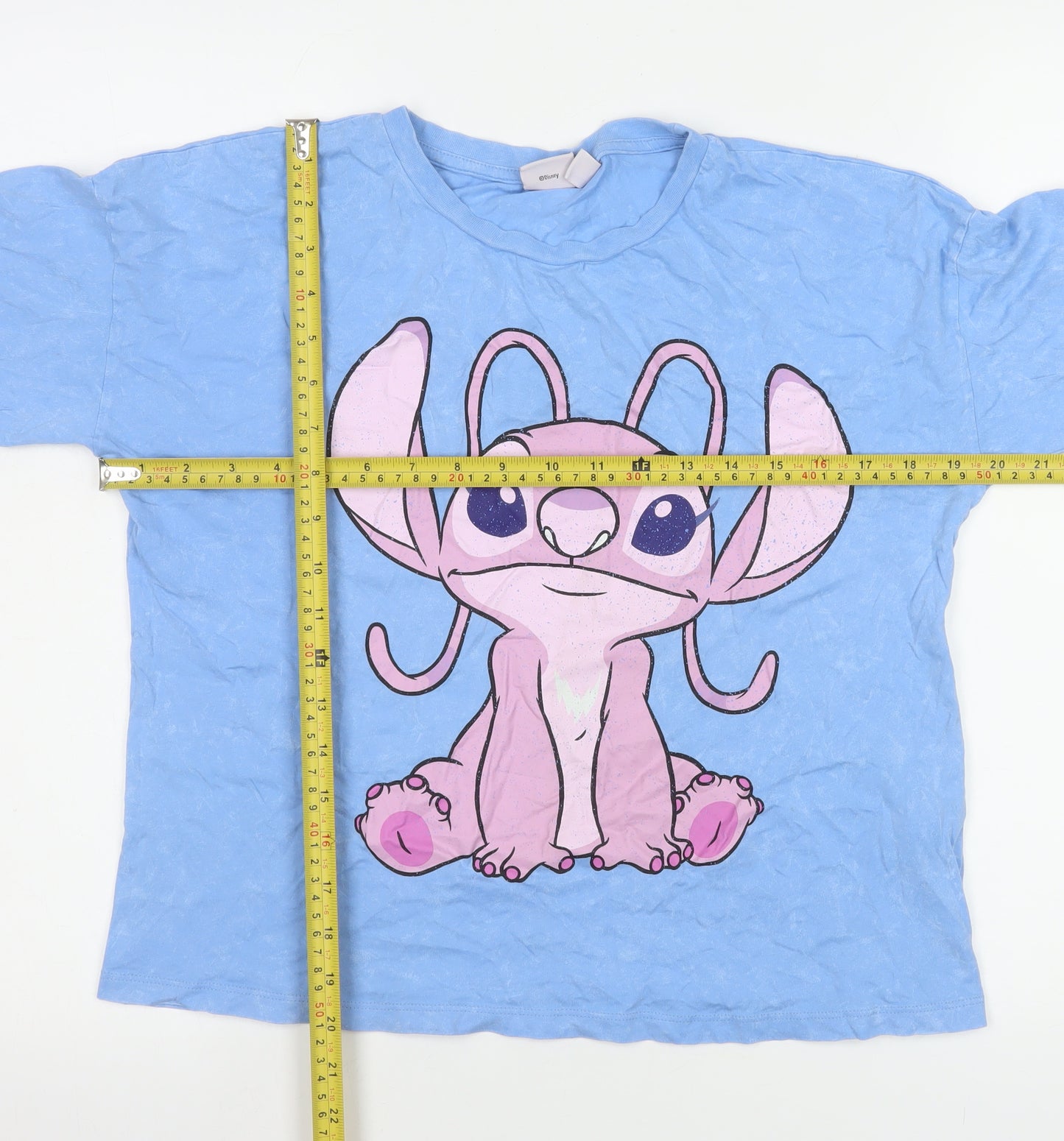 Primark Girls Blue Angel Lilo & Stitch Graphic Cotton T-Shirt 13-14 Years