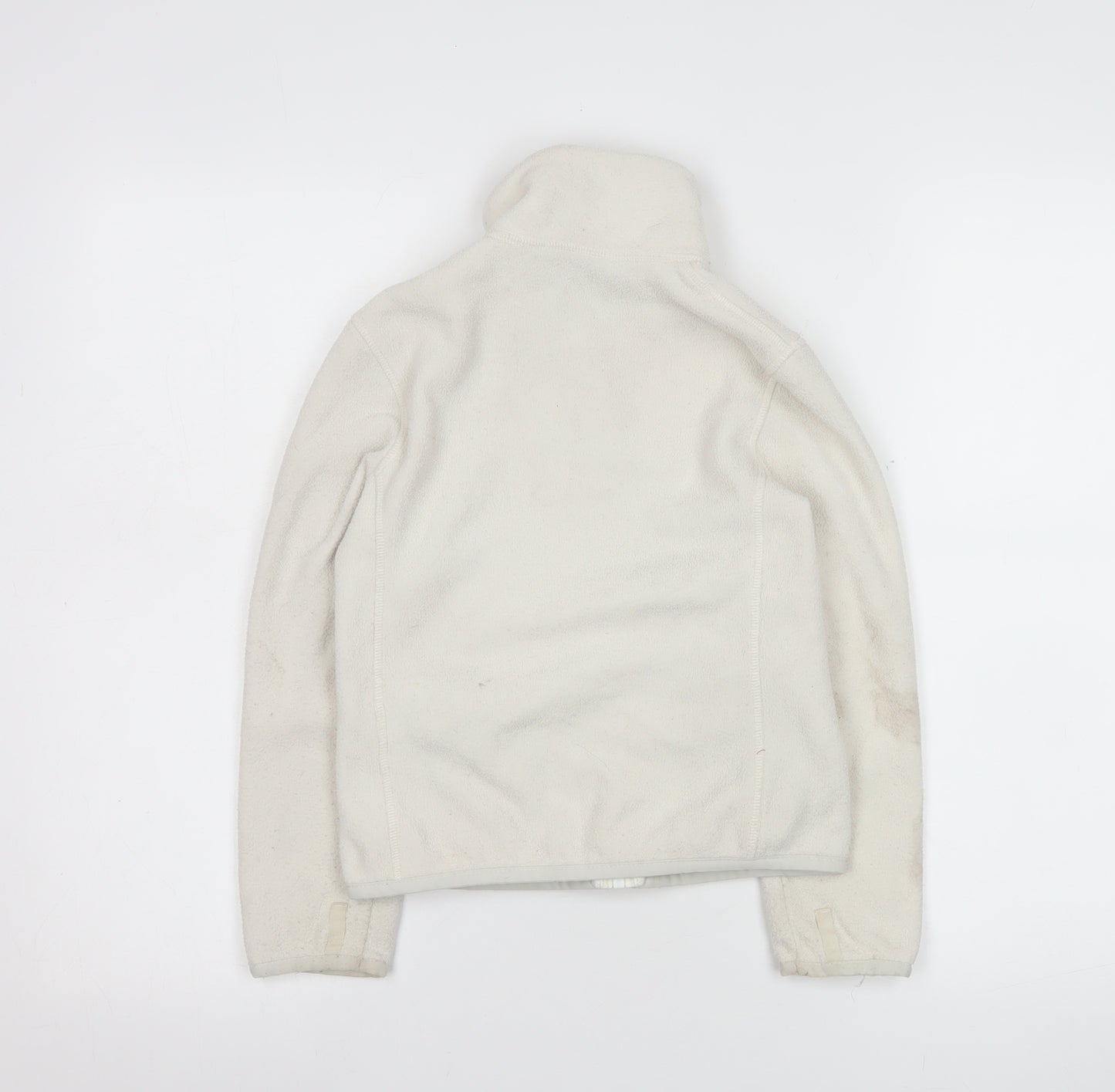 Ralph Lauren Girls Ivory Fleece Full Zip Sweatshirt Size 7 Years