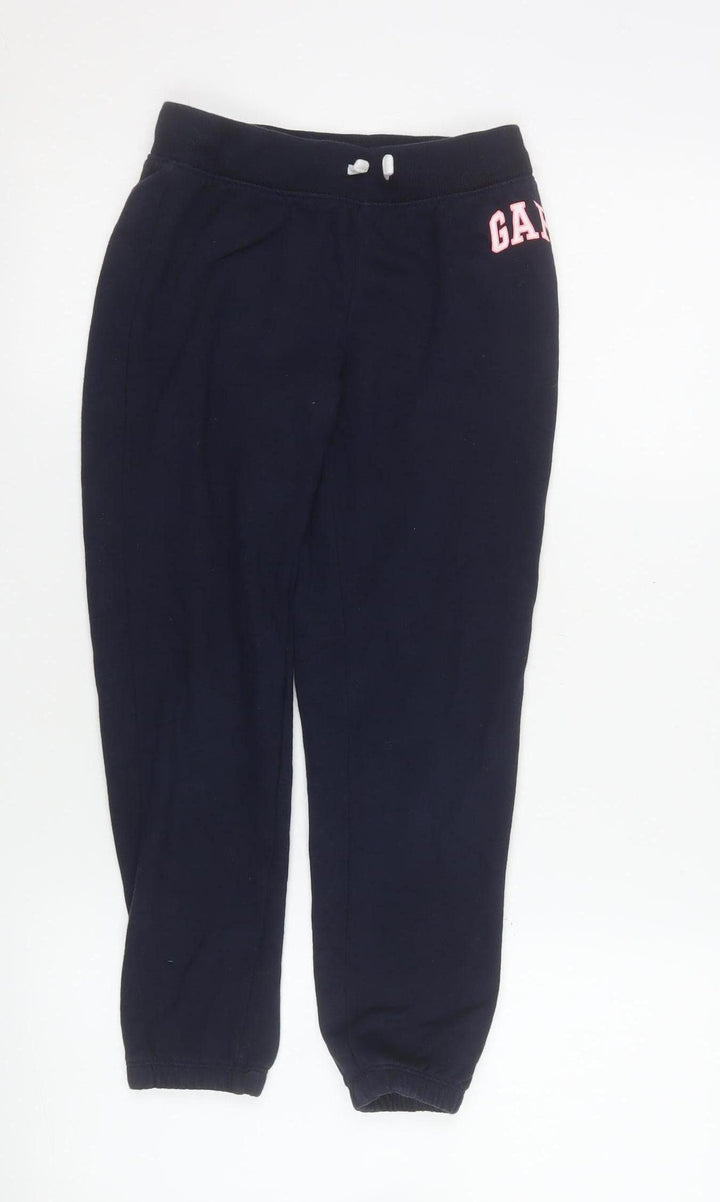 GAP Kids Girls Blue 8-9 Years Jogger Sweatpants Cotton Blend
