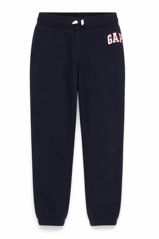 Front view of Gap Kids girls’ blue 8-9 years jogger sweatpants cotton blend