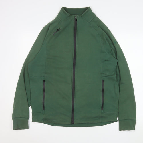 O’Neills Men Green Full Zip Sports Jacket Size L Cotton Blend