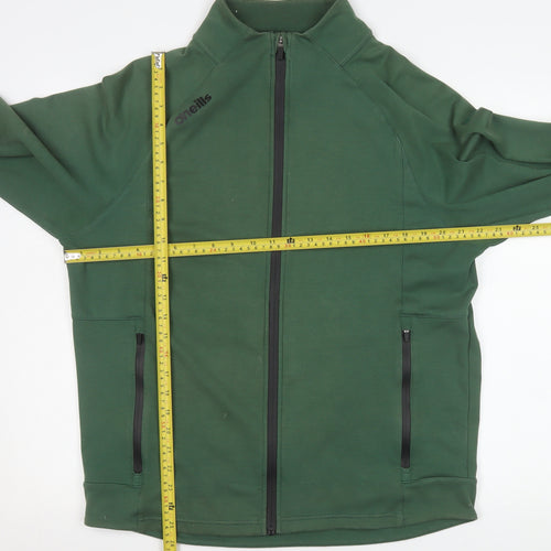 O’Neills Men Green Full Zip Sports Jacket Size L Cotton Blend