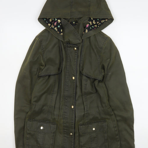 George Women’s Green Hooded Parka Jacket Size 10