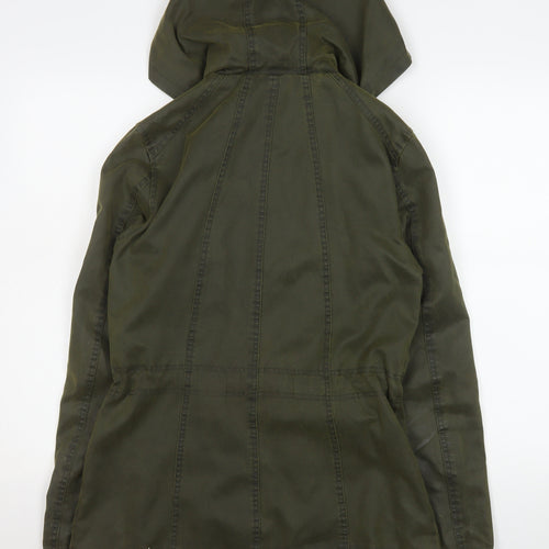 George Women’s Green Hooded Parka Jacket Size 10