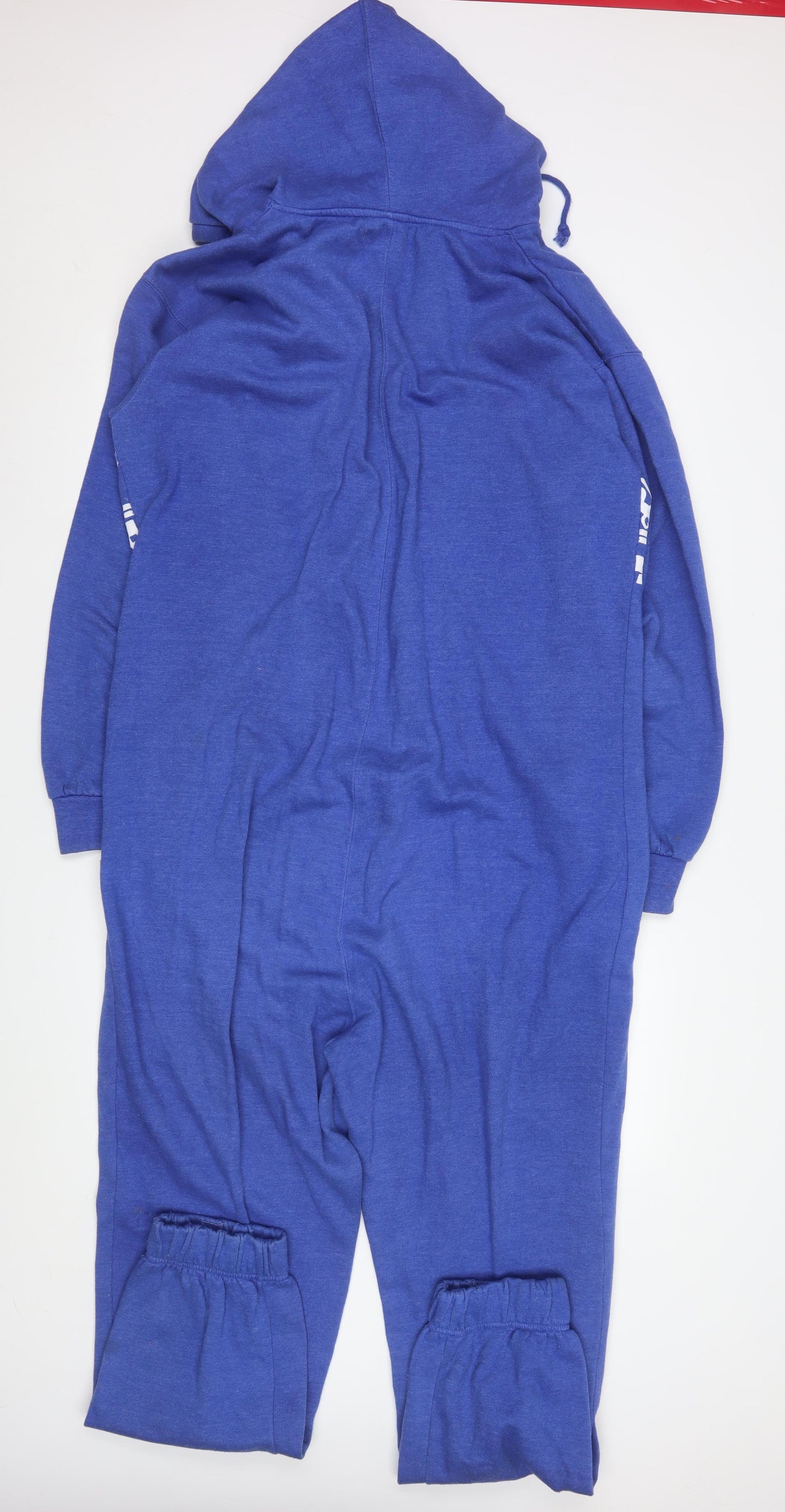 Modern Casuals Men's Blue Fair Isle Hooded Onesie L Zip One Piece