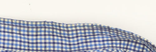 Ralph Lauren Men's Blue Check Classic Fit Cotton Button-Up Shirt M