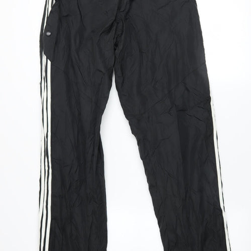 Adidas Men's Black M Track Pants Activewear Trousers Zip Pockets