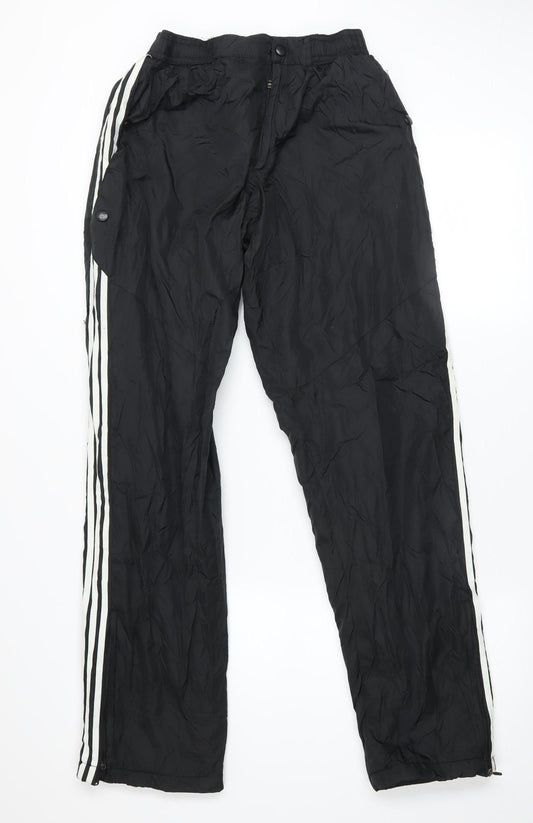 Adidas Men's Black M Track Pants Activewear Trousers Zip Pockets