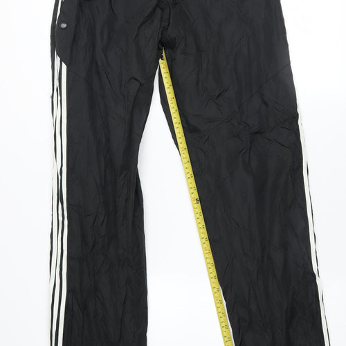 Adidas Men's Black M Track Pants Activewear Trousers Zip Pockets