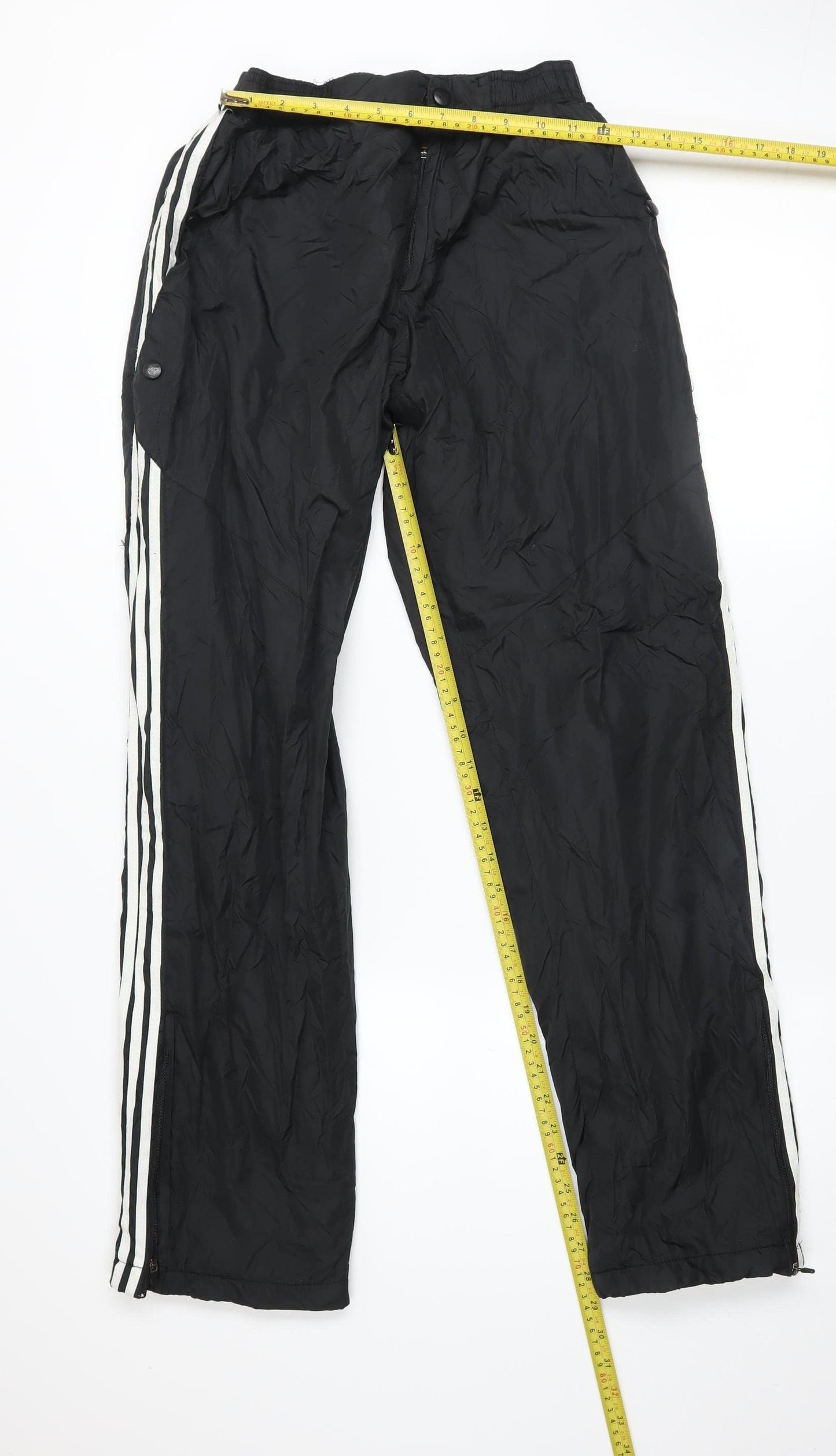 Adidas Men's Black M Track Pants Activewear Trousers Zip Pockets