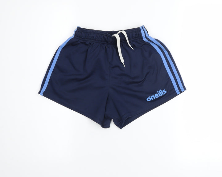 O'Neills Boys Blue 26in Athletic Shorts Drawstring Waist Polyester
