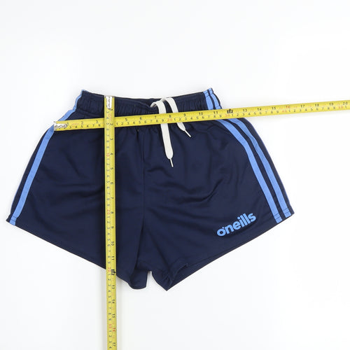O'Neills Boys Blue 26in Athletic Shorts Drawstring Waist Polyester