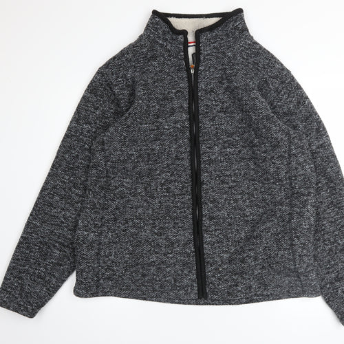 Charles Norton Men's Grey Full Zip Fleece Sweatshirt XL