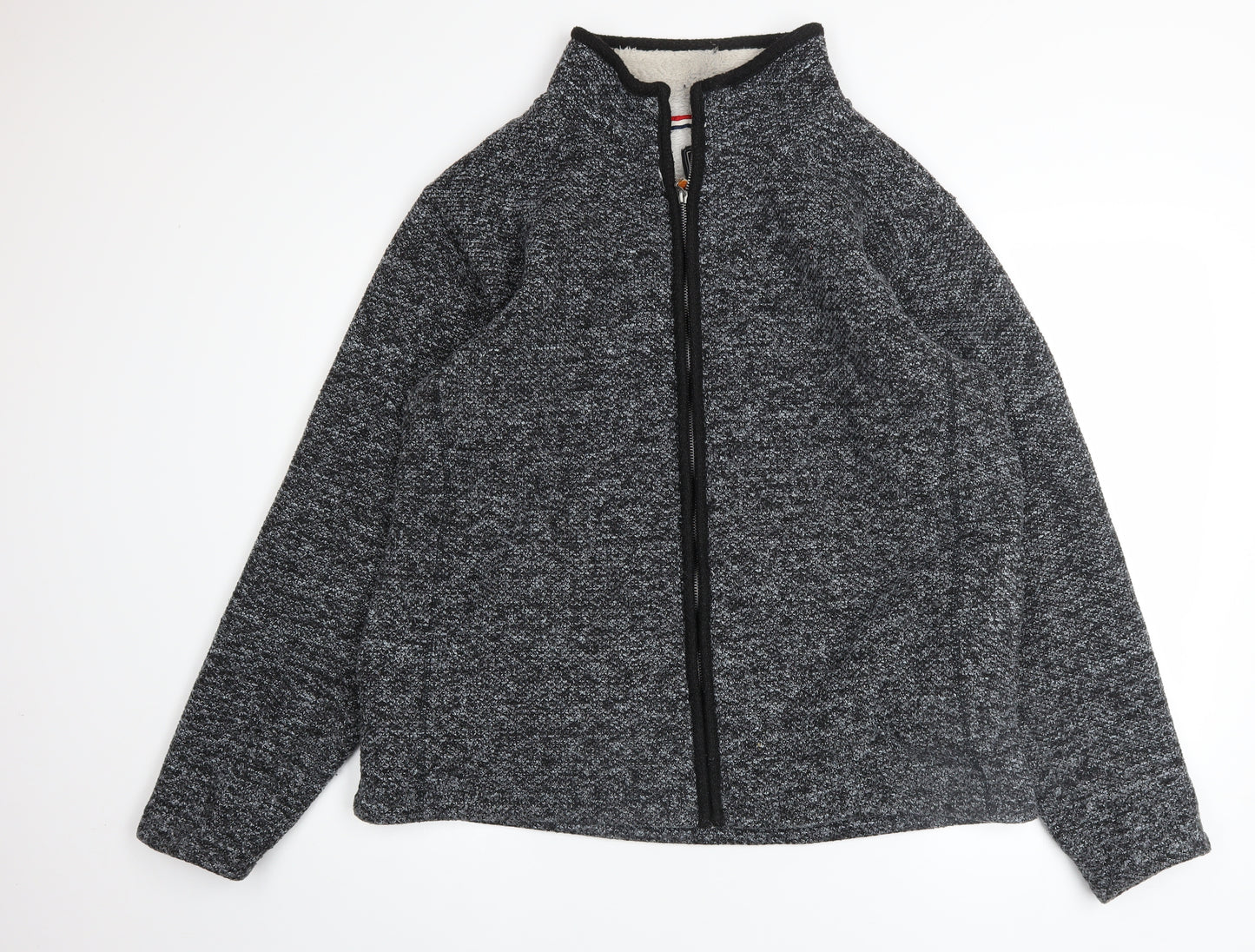 Charles Norton Men's Grey Full Zip Fleece Sweatshirt XL
