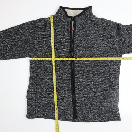 Charles Norton Men's Grey Full Zip Fleece Sweatshirt XL