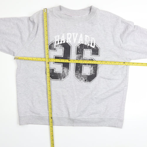 Harvard Women's Grey Pullover Sweatshirt Size 16 Cotton Blend