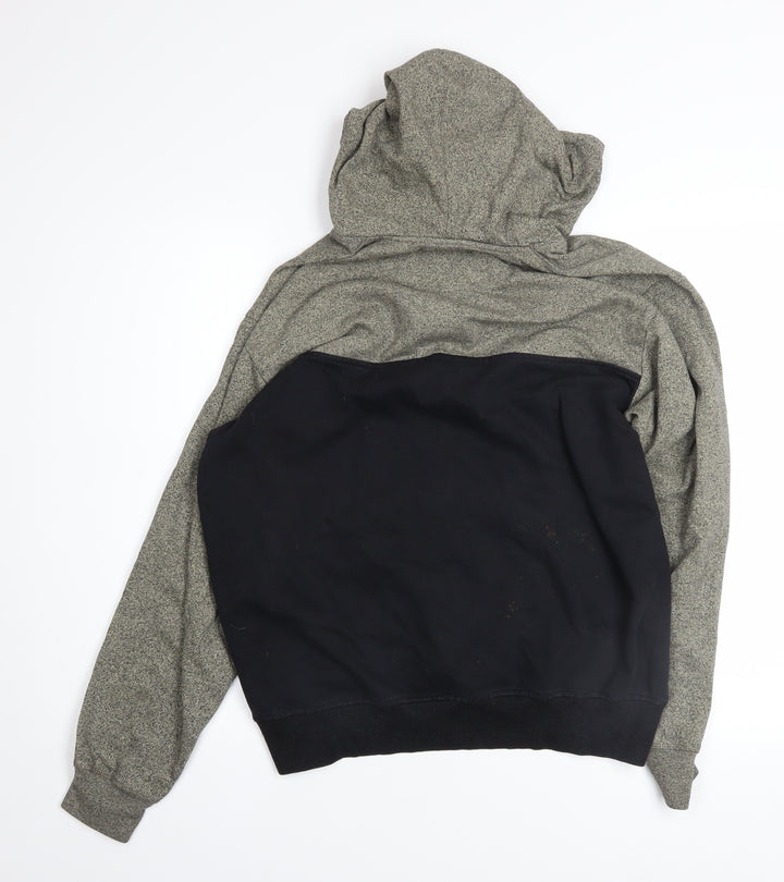 Duke Stardust Boys Grey & Black Pullover Hoodie Size L with Kangaroo Pocket