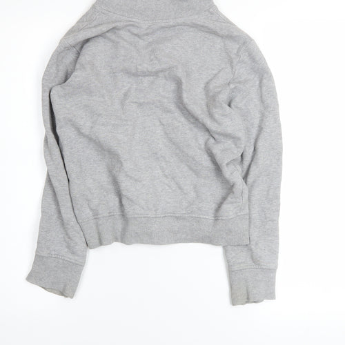 United Colors of Benetton Boys Grey Full Zip Sweatshirt 8-9 Years Cotton Blend