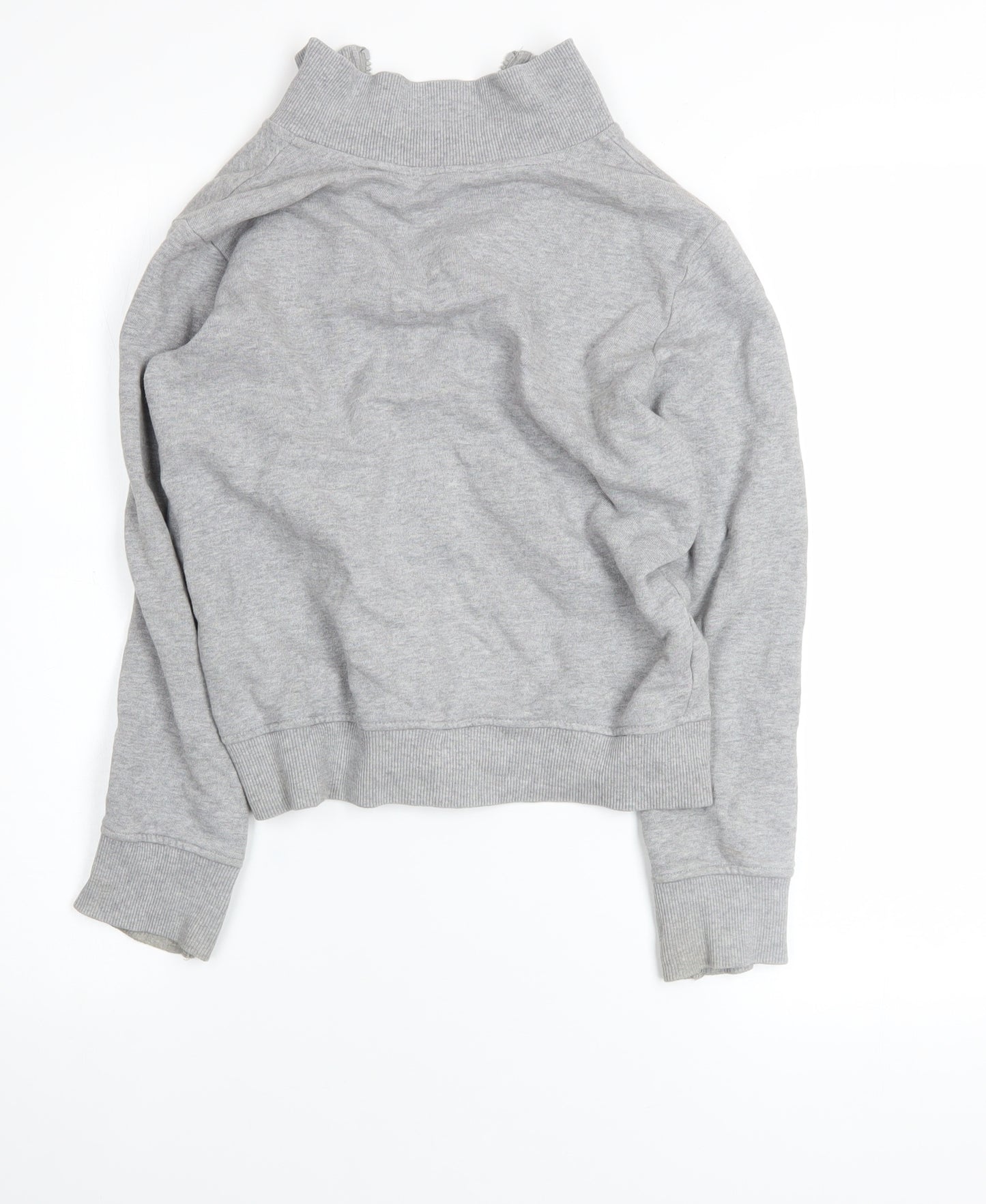 United Colors of Benetton Boys Grey Full Zip Sweatshirt 8-9 Years Cotton Blend