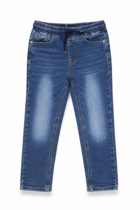Next Girls Blue Jegging Jeans 6 Years Elastic Waist Stretch Denim