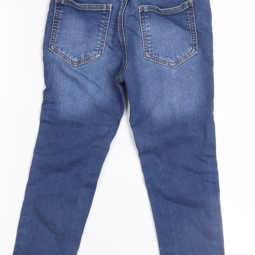 Next Girls Blue Jegging Jeans 6 Years Elastic Waist Stretch Denim