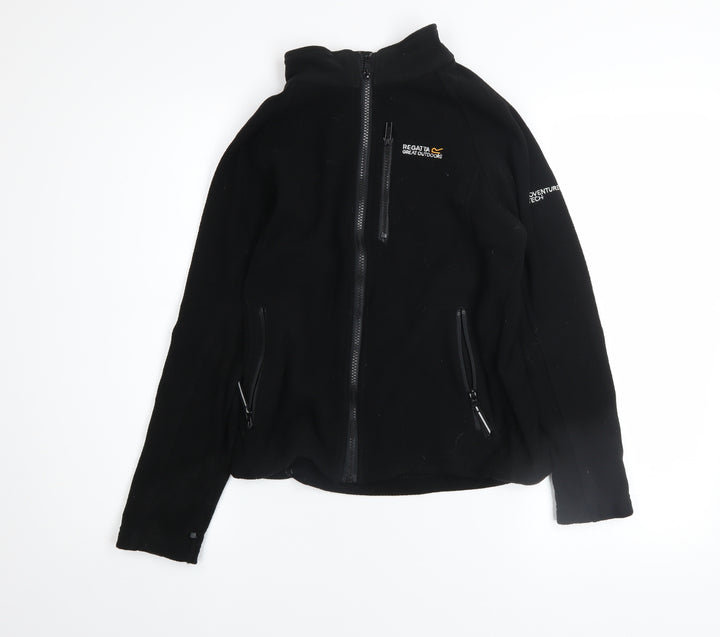 Regatta Boys Black Fleece Full Zip Sweatshirt 11-12 Years Outdoor Jacket
