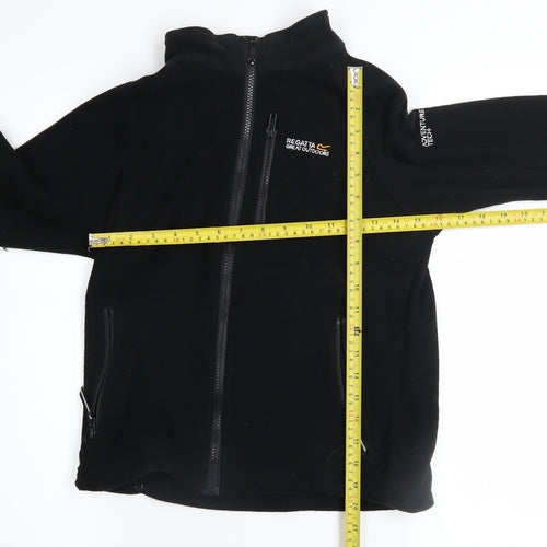 Regatta Boys Black Fleece Full Zip Sweatshirt 11-12 Years Outdoor Jacket