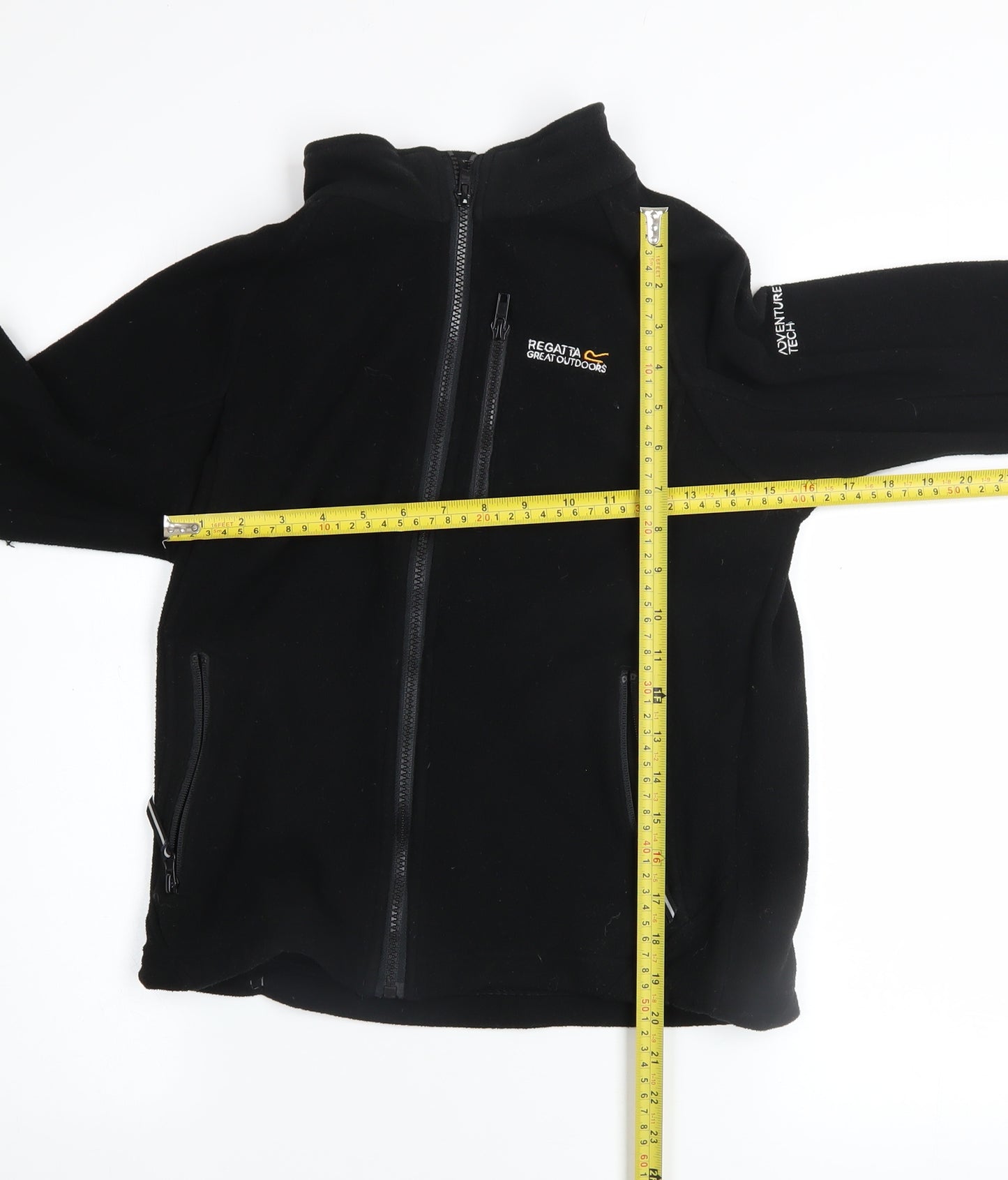 Regatta Boys Black Fleece Full Zip Sweatshirt 11-12 Years Outdoor Jacket