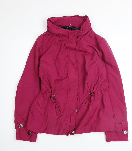 Marks and Spencer Women's Pink Mid-Length Anorak Jacket Size 12