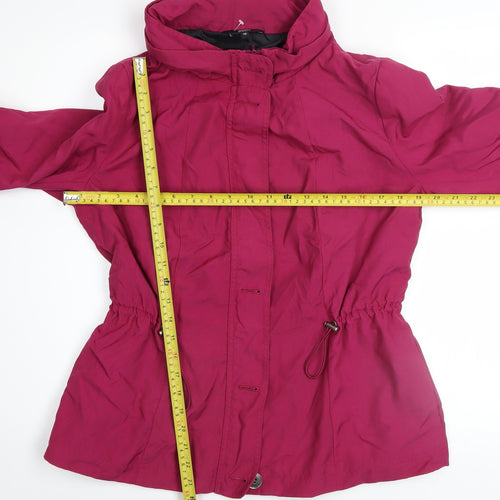 Marks and Spencer Women's Pink Mid-Length Anorak Jacket Size 12