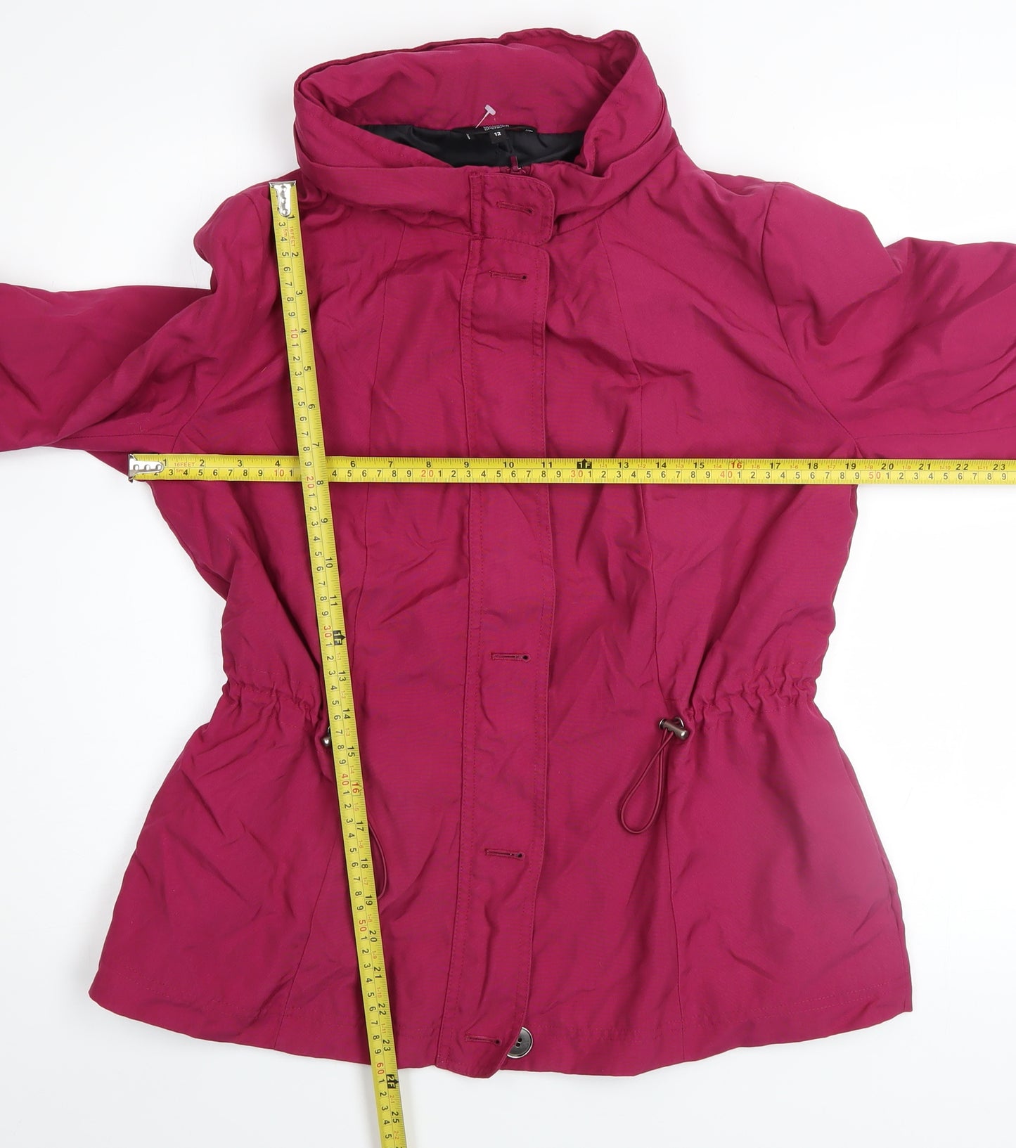 Marks and Spencer Women's Pink Mid-Length Anorak Jacket Size 12