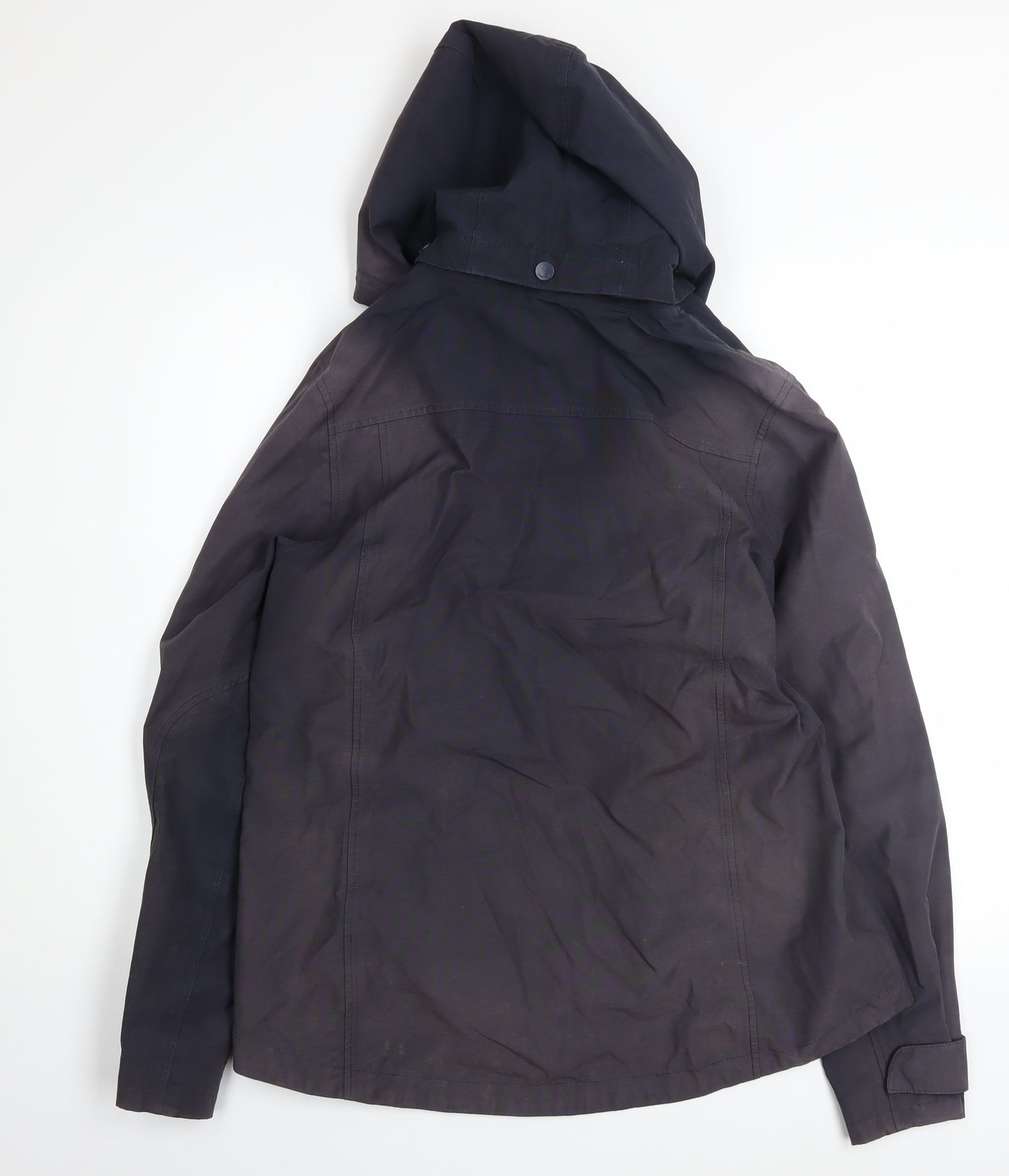 Seasalt Cornwall Womens Blue Waterproof Hooded Rain Jacket Size 12