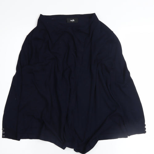 Wallis Women's Black Open Knit Cardigan UK S Regular Fit