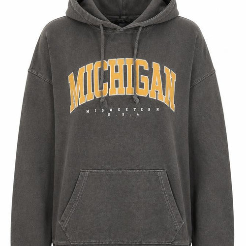 Missguided Women’s Grey Michigan Hoodie UK 8 Cotton Blend Pullover