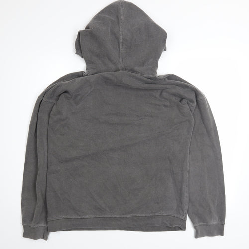 Missguided Women’s Grey Michigan Hoodie UK 8 Cotton Blend Pullover