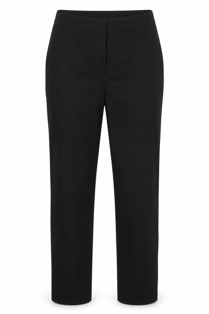 Marks and Spencer Women's Black Slim Fit Twill Trousers Size 10