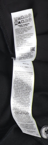 Marks and Spencer Women's Black Slim Fit Twill Trousers Size 10