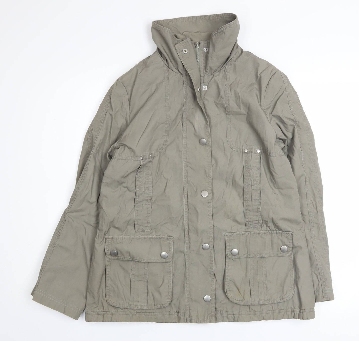 Marks and Spencer Women’s Green Cotton Anorak Jacket UK 12