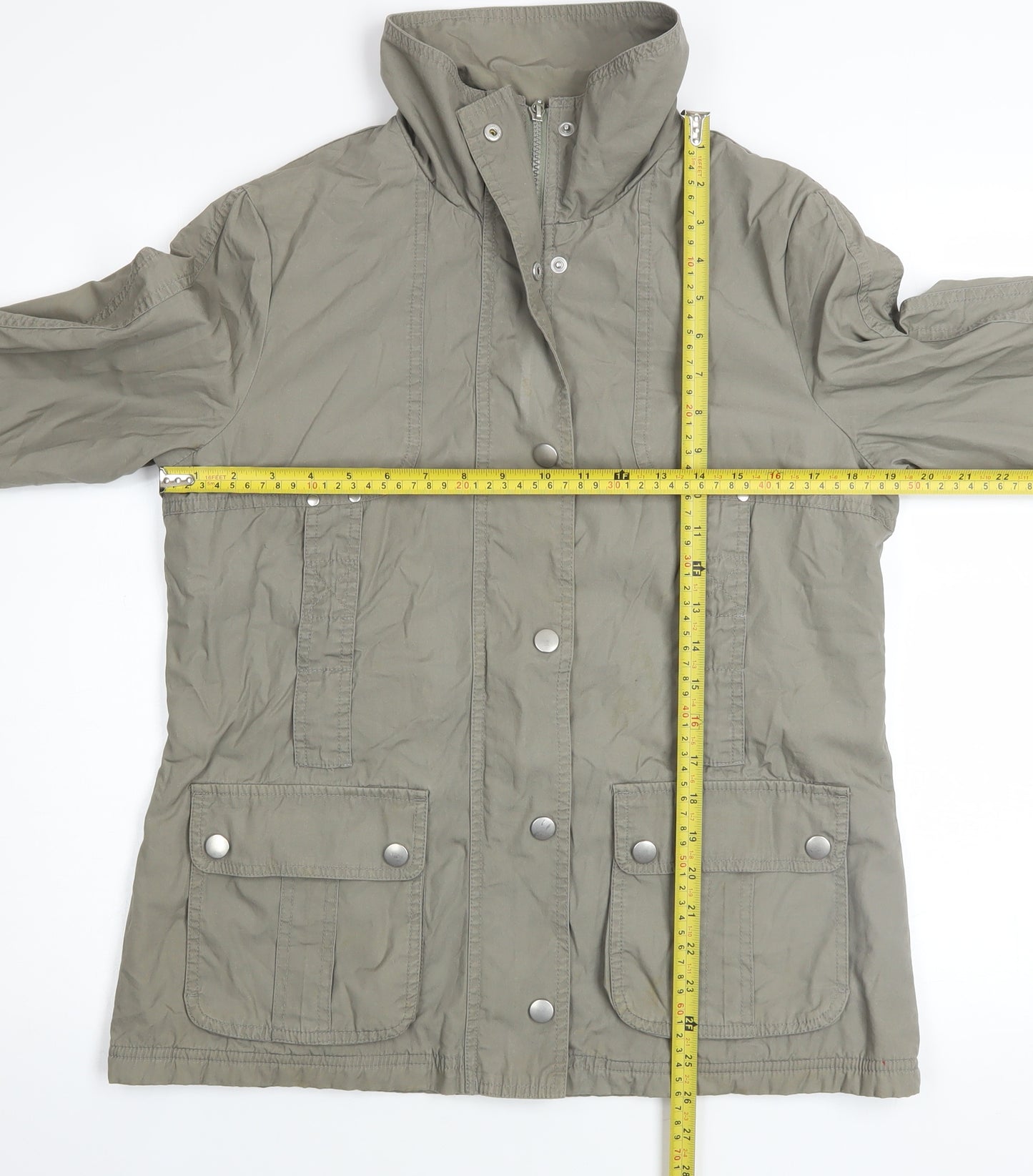 Marks and Spencer Women’s Green Cotton Anorak Jacket UK 12