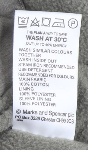 Marks and Spencer Women’s Green Cotton Anorak Jacket UK 12