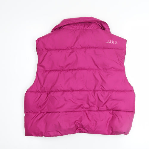 JJXX Womens Pink XS Puffer Gilet Quilted Lightweight Waistcoat