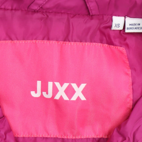 JJXX Womens Pink XS Puffer Gilet Quilted Lightweight Waistcoat
