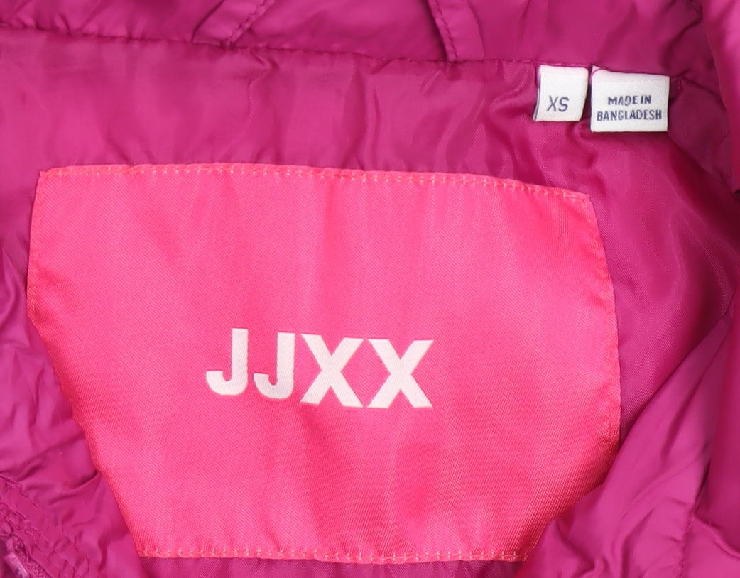 JJXX Womens Pink XS Puffer Gilet Quilted Lightweight Waistcoat