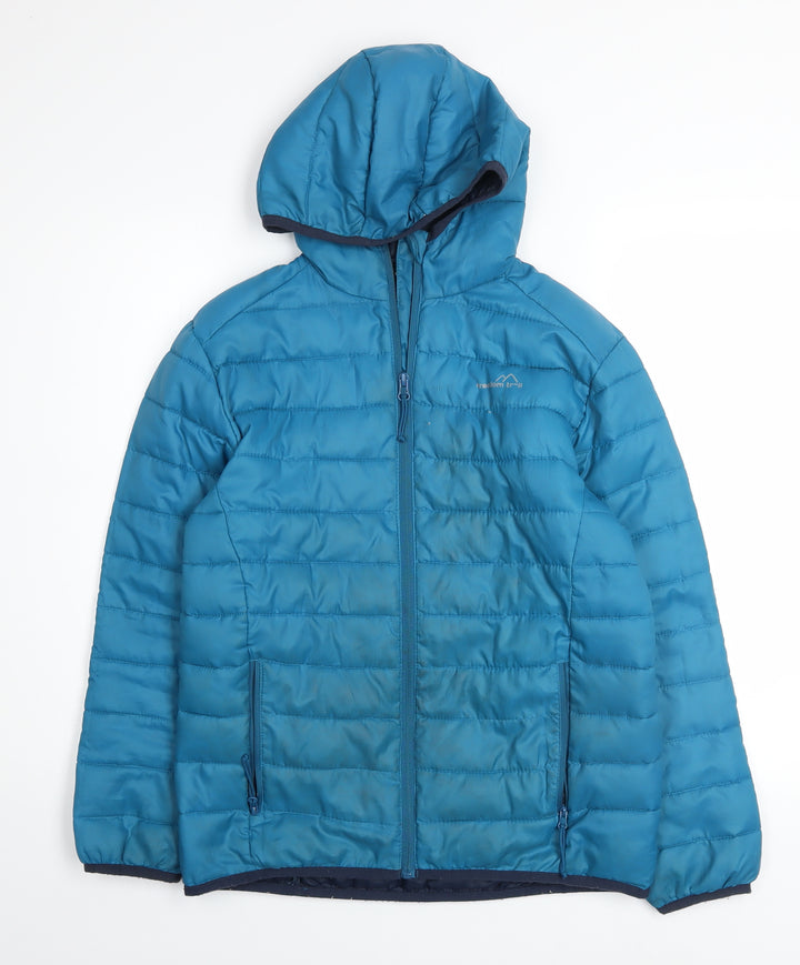 Freedom Trail Boys Blue 11-12 Years Hooded Puffer Jacket